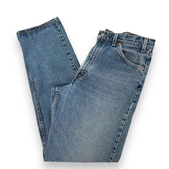 Vtg 90s Levis Jeans 550 Orange Tab Relaxed Fit Cotton Wallet Fade Denim W36 L34 - Picture 1 of 16